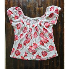 Vintage Porridge By Anthropologie Womens Floral Cap Sleeve Top, Large, White & Red Items Are From My Retail Store, Not A Private Home Check Out Our Other Amazing Listings For More Popular Brands And Styles Of Clothing! We Also Have Many Vintage Listings From Y2k Such As Emily The Strange, Ruby Gloom, Oopsy Daisy, Paul Frank, French Kitty, Shani, Mighty Fine, Body Central And More, In Multiple Styles, Sizes, And Designs Size: Womens L Condition: Pre-Owned Like New We Are A Store, And Have Multipl Emily The Strange, Oopsy Daisy, Cap Sleeve Top, Anthropologie Top, Large White, Vintage Tops, Cap Sleeves, Anthropologie, Red And White