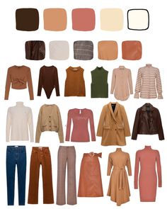 Fashion Outfits Colorful, Red Fall Outfits, Autumn Color Palette Fashion, Soft Autumn Palette, Deep Autumn Color Palette, Soft Autumn Color Palette, Sustainable Wardrobe, Classy Outfits For Women, Plus Size Fall Outfit