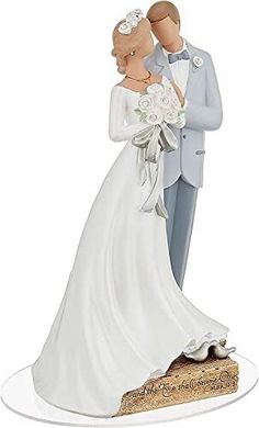 a figurine of a bride and groom