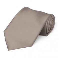 Portobello Premium Solid Color Necktie Classic Gray Suit And Tie Accessories For Wedding, Classic Beige Wedding Suit And Tie Accessories, Classic Beige Suit And Tie Accessories For Wedding, Classic Beige Tie For Weddings, Classic Gray Tie For Wedding, Gray Wedding Tie, Cream Standard Tie For Wedding, Dapper Solid Color Wedding Ties, Dapper Solid Color Tie For Wedding