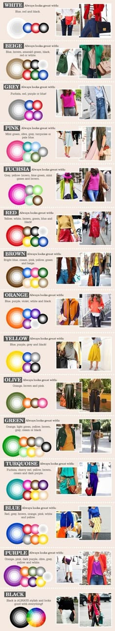 Colour Combinations Fashion, Mode Tips, Color Combinations For Clothes, Colour Wheel, Colour Matching, Colour Theory, Fashion Hacks Clothes, Clothing Hacks