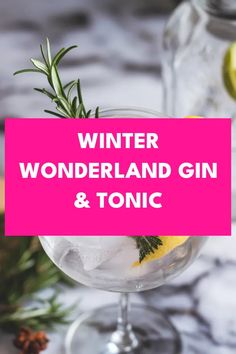 A photo of a  Winter Wonderland Gin & Tonic a Christmas Gin Cocktails Festive Drinks, The Magic Of Christmas, Magic Of Christmas