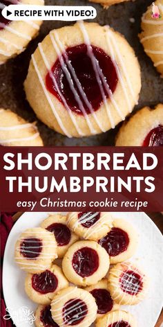 shortbread thumbprints with christmas cookie recipe