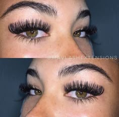 pin: alison ennik ☻ Extra Volume Eyelash Extensions, Long Hair Clip, Mink Eyelash Extensions, Eyelash Extensions Styles, Perfect Eyelashes, Volume Eyelash Extensions, Natural Eyelash Extensions, Pretty Lashes, Razor Bumps