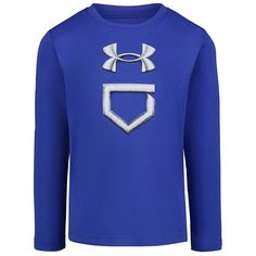 He'll look so stylish in this Boys 4-7 Under Armour Tech Baseball Logo Tee. Click on this KIDS APPAREL & SHOES GUIDE to find the perfect fit and more! He'll look so stylish in this Boys 4-7 Under Armour Tech Baseball Logo Tee. Click on this KIDS APPAREL & SHOES GUIDE to find the perfect fit and more! FEATURES Crewneck Long sleeves Loose fit Material wicks sweat & dries fastDETAILS Smooth, lightweight fabric for exceptional performanceFABRIC & CARE Polyester Machine wash Imported Size: 6. Color: Guy Clothes, Shoes Guide, Baseball Logo, How To Make Shoes, Logo Tee, Blue Gender, Baseball T Shirt, Boys Shirts, Logo Tees