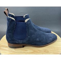 Sweeney London Blue Suede Chelsea Boots Shoes Men's Uk 7 Us 8 Eu 41 See Pictures For Details No Box Blue Chelsea Boots Men Outfit, Casual Blue Suede Boots, Mens Blue Suede Boots, Suade Chelsea Boots, Blue Suede Boots, Suede Chelsea Boots, Mens Shoes Boots, London Blue, Blue Suede