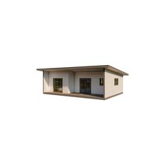 an image of a small house on a white background