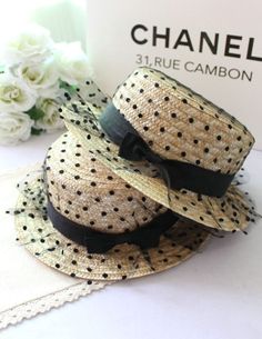 Chanel Hats Vintage, Chanel Hats, 31 Rue Cambon, Head Scarfs, Chanel Hat, Chanel Style, Mode Chanel, Straw Sun Hat, Neutral Shades