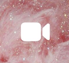 an image of a pink and white space with a speech bubble in it's center