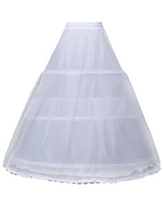 PRICES MAY VARY. Material: Petticoat Shape-Women 3 hoops skirt Crinoline a line Floor Length Petticoat is made of 1 layer high quality Nylon. 3 Hoop: 3 hoops metal fish bone provide good support and also have certain softness to display your dress ruffles naturally. Parameter: About 75cm/29.5in length. The maximum circle diameter is 90cm / 35.4in. Adjustable Waist: The waistband is adjustable with drawstring. Let you keep you in a graceful posture all day long. Application: Perfect accompaniment Fitted Tiered Petticoat For Wedding, Fitted Tiered Wedding Petticoat, Fitted Skirted Wedding Petticoat, Lace Full Skirt For Wedding, Wedding Crinoline Petticoat Skirt, Wedding Petticoat Crinoline Skirt, Tiered Wedding Skirt With Attached Cancan, Fitted Wedding Petticoat, Tiered Wedding Petticoat With Attached Cancan