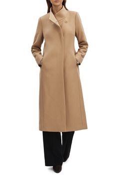 Reiss Mischa Wool Blend Coat | Nordstrom Reiss Coat, Camel Wool Coat, Herringbone Coat, Longline Coat, Wool Coat Women, Tweed Coat, Wool Blend Coat, Double Breasted Coat, Kimono Fashion