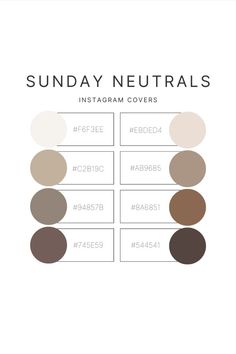 Color palette for Instagram cover; neutral and brown color palette; best neutral color palette for fall; neutral and brown color palette for posting on social media--Instagram, Facebook, TikTok; with hex number codes Brown Color Palette Hex Code, Neutral Color Palette With Hex Codes, Fall Fonts, Business Fonts, Create Logo, House Color Palettes, Brown Color Palette, Color Schemes Colour Palettes