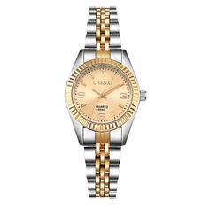 Item Type: Wristwatch Movement: Quartz Display Type: Analog Material: Stainless Steel, Hardlex, Stainless Steel Case Shape: Round Clasp Type: Folding Safety Clasp Water Resistance Depth: 3 Bar Case Diameter: 2.6 cm / 1.02 inch Case Thickness: 0.9 cm / 0.35 inch Band Length: 22 cm / 8.66 inch Band Width: 1 cm / 0.39 inch Package Dimensions: 12 x 8 x 4 cm / 4.72 x 3.15 x 1.57 inch Package Weight: 0.08 kg / 0.18 lbs Package Includes One Wristwatch Men Shoes Formal, Mens Shoes Boots, Two Tone Watch, Timeless Accessories, Watch Gifts, Women's Watch, White Dial, Watch Necklace, Mens Slippers