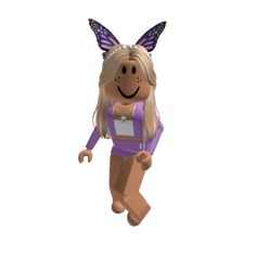 a cartoon character is flying through the air with her hair in pigtails and butterfly wings