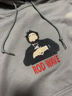 Rod Wave inspired embroidered hoodie. Long sleeve, charcoal gray cotton hoodie. Made to order. Size S-2X available. Rod Wave, Butterfly Tattoos For Women, Tattoos For Black Skin, Butterfly Tattoos, Embroidered Hoodie, Really Cute Outfits, Cute Simple Outfits, Cotton Hoodie