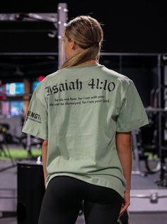 Isaiah 41:10 "So do not fear, for I am with you. Do not be dismayed, for I am your God" God is with you, always. In your work, in your friendships, in your relationships, He is the center. When we proclaim our faith in Jesus, we not only are picking up weapons for fighting with the light, but against the dark. Do not fear, the Lord says, for He is with you every step of the way. FIT: Model is 6’0” comfortably wearing a size L Female Model is 5'4", wearing size S Fits true to size for an oversize