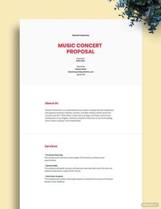 the music concert resume template is ready to use