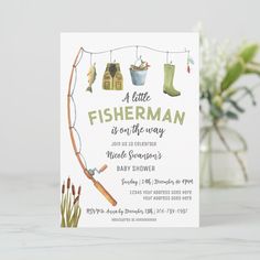 a little fisherman is on the way baby shower