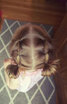 22 Easy and Adorable Toddler Girl Hairstyles for Medium to Long Hair - Just Simply Mom Easy Toddler Hairstyles, Medium To Long Hair, Cute Toddler Hairstyles, Easy Little Girl Hairstyles, Girl Hair Dos, Toddler Hairstyles Girl, Something Unique