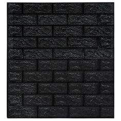 a black brick wall that is very dark