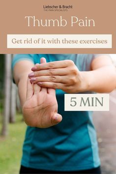 In this video, we'll show you some easy yet effective exercises to get rid of thumb pain. All it takes is five minutes of your time. Your thumbs will thank you! All the information from the video, as well as elaborate exercise descriptions, you'll find below in the article. Arthritic Thumb Exercises, Thumb Exercises For Pain, Thumb Exercises, Arthritic Hands, Pain Scale