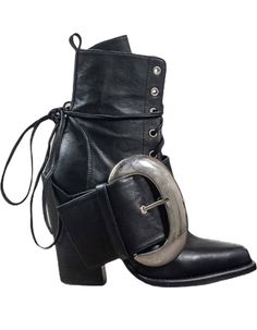 Dramatic Style, Sheep Leather, Black Sheep, Wooden Heel, Dream Shoes, Retail Therapy, Be Honest, Shoe Style, Metal Buckles