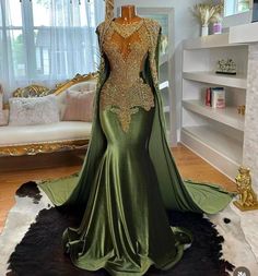 Prom Dresses Muslim, Green Velvet Prom Dress, Olive Green Prom Dress, Luxury Prom Dresses, Muslim Prom Dress, Olive Green Velvet, Dress Engagement