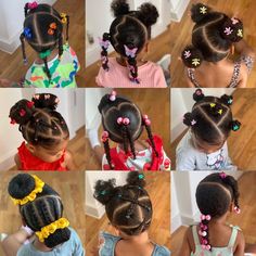 Quick Toddler Hairstyles Black, Black Baby Girl Hairstyles, Baby Girl Hairstyles Curly, Girl Hair Dos, Toddler Hairstyles Girl