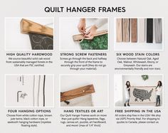 the instructions for how to hang hanging frames