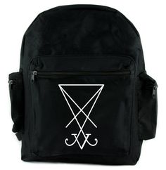 Sigil of Lucifer Backpack School Bag Occult Satanic Alternative Backpack, Satanic Goth, Sigil Of Lucifer