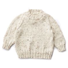 a white sweater that is knitted and has holes on the front, with an open collar