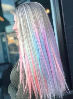 Rainbow Hair Colors, Highlights For Women, Pastel Hair Colors, Rainbow Highlights, Colors For 2024, Pulp Riot Hair Color