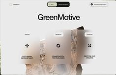 an image of the greenmotive website homepage