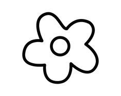 a black and white drawing of a flower