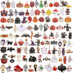 a large collection of halloween themed items