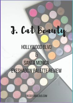 Cheap Thrills: J. Cat Beauty 24 Eyeshadow Palettes Review   Swatches (Hollywood Blvd and Santa Monica) - Treceefabulous Beauty Blog Post Ideas, Affordable Eyeshadow Palettes, Scared Me, Hollywood Blvd, Cheap Thrills, Hooded Eye Makeup, Lots Of Makeup, Eyeshadow Palettes