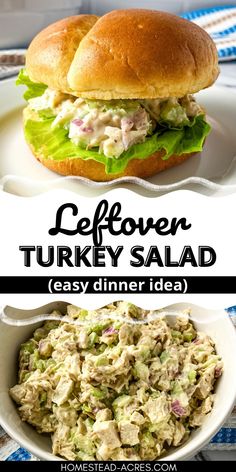 Got leftover turkey? Whip up this simple turkey salad in no time. It's an easy, practical solution for lunch or dinner, and a tasty way to make the most of your leftovers. Leftover Turkey Salad, Fun Christmas Cookies, Turkey Salad Recipe, Easy Turkey Recipes, Eggnog Recipes, Turkey Meat Recipes