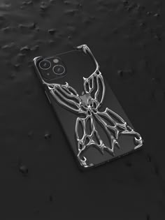 a cell phone case with an image of a flower on it