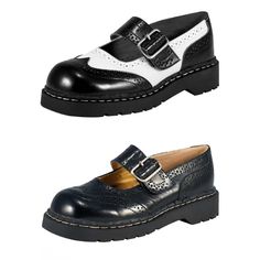 TUK Brogue Mary Jane – It’s impossible not to make an impact in this sassy TUK Black Brogue Mary Jane. – This bad-girl style TUK Black Brogue Mary Jane has a smooth leather upper with chic broguing and a wing-tip toe. – The TUK Black Brogue Mary Jane strap features a gleaming rectangular buckle, while its chunky sole gives you that tough look that perfectly balances the more traditional feminine detailing. – TUK Black Brogue Mary Jane features black Leather, with Brogue Punched Details, a Silver Tuk Mary Jane Shoes, Tuk Mary Janes, Bad Girl Style, Black Brogues, 2 Inch Heels, Mary Jane Shoes, Girl Style, Metal Buckles, Bad Girl