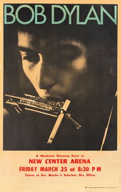 Bob Dylan Concert Poster, Bob Dylan Poster Vintage, Bob Dylan Aesthetic, Bob Dylan Harmonica, Bob Dylan 1966, Bob Dylan Album Covers, Bob Dylan Poster, Bob Dylan Art, Music Concert Posters