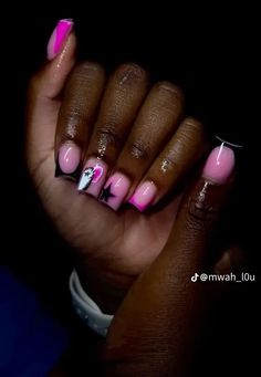 Acrylic Nail Set, Hard Nails, Dope Nail Designs, French Acrylic Nails