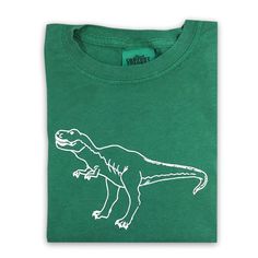 T-Rex Short Sleeve Tee Dinosaur Design, Grass Green, Order Up, Kid Tees, Honey Bee, Instagram Shop, T Rex, Dye T Shirt, Kids Wear