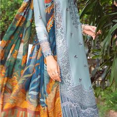 Beautiful Dress By Jazmin Eid Dress, Dress Pakistani, Pakistani Designer Clothes, Pakistani Fancy Dresses, Lawn Dress, Eid Dresses, Embroidered Organza, Luxury Wear, Simple Pakistani Dresses