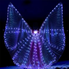 PRICES MAY VARY. Widely Application：The led butterfly wings is for Halloween party, belly dance, music festival, annual fancy-dress rave, carnival, Christmas outfits, photography, stage shows and cosplay； Gorgeous Effect: Bright LED lights of the cosplay wings will make you shine brightly for any rave or event, an illuminating way to light up your body in the crowds, TONS of compliments are waiting for you; Size: The length of the kids wings is 40 inch, The length of the adults wings is 55 inch; Rave Wings, 8th Grade Dance Themes, Rave Aesthetic, Pretend Play Costumes, Cosplay Wings, Burning Man Fashion, Dance Themes, Alice In Wonderland Costume, Wonderland Costumes