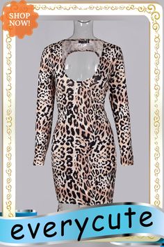 Leopard Lace Up Backless Bodycon Dress Fitted Leopard Print Mini Dress For Brunch, Backless Bodycon Dresses, Customer Support, Bodycon Dress, Shop Now, Lace Up, Fast Delivery, Lace