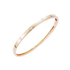 This best-selling style boasts a polished, gold finish with sparkling round-cut diamonds. The perfect everyday bangle that will become your signature. Size 6.5 Total diamond weight 0.35cts Luxury Diamond Bangle With Polished Finish, Luxury Polished Diamond Bangle Bracelet, Yellow Gold Bangle With Diamond Accents For Everyday Luxury, Diamond Bangle In Polished Yellow Gold, Luxury Diamond Bangle With Single Cut Diamonds, Elegant Single Diamond Bangle Bracelet, Everyday Luxury Yellow Gold Bangle With Diamond Accents, Luxury Single Cut Diamond Bangle Bracelet, Timeless Single Diamond Bangle Bracelet