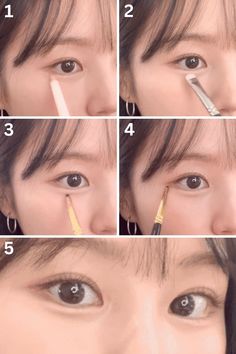 5 Steps on How to Create and Define Aegyo-Sal the Easy Way Aegyo Eyes Makeup, How To Create Aegyo Sal, Bigger Eye Makeup Asian, Douyin Aegyo Sal, Monolid Eye Makeup Korean Tutorials, Korean Eye Makeup Aegyo Sal, Japanese Vs Korean Makeup, How To Draw Aegyo Sal Makeup, Korean Aegyo Sal Tutorial