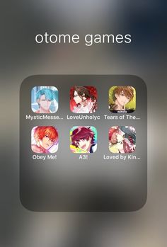 an iphone screen showing the game's avatars and their name on it,