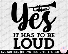 yes it has to be loud svg file