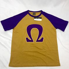 -Premium Cotton Material -Purple, & Old Gold -Embroidered Logos